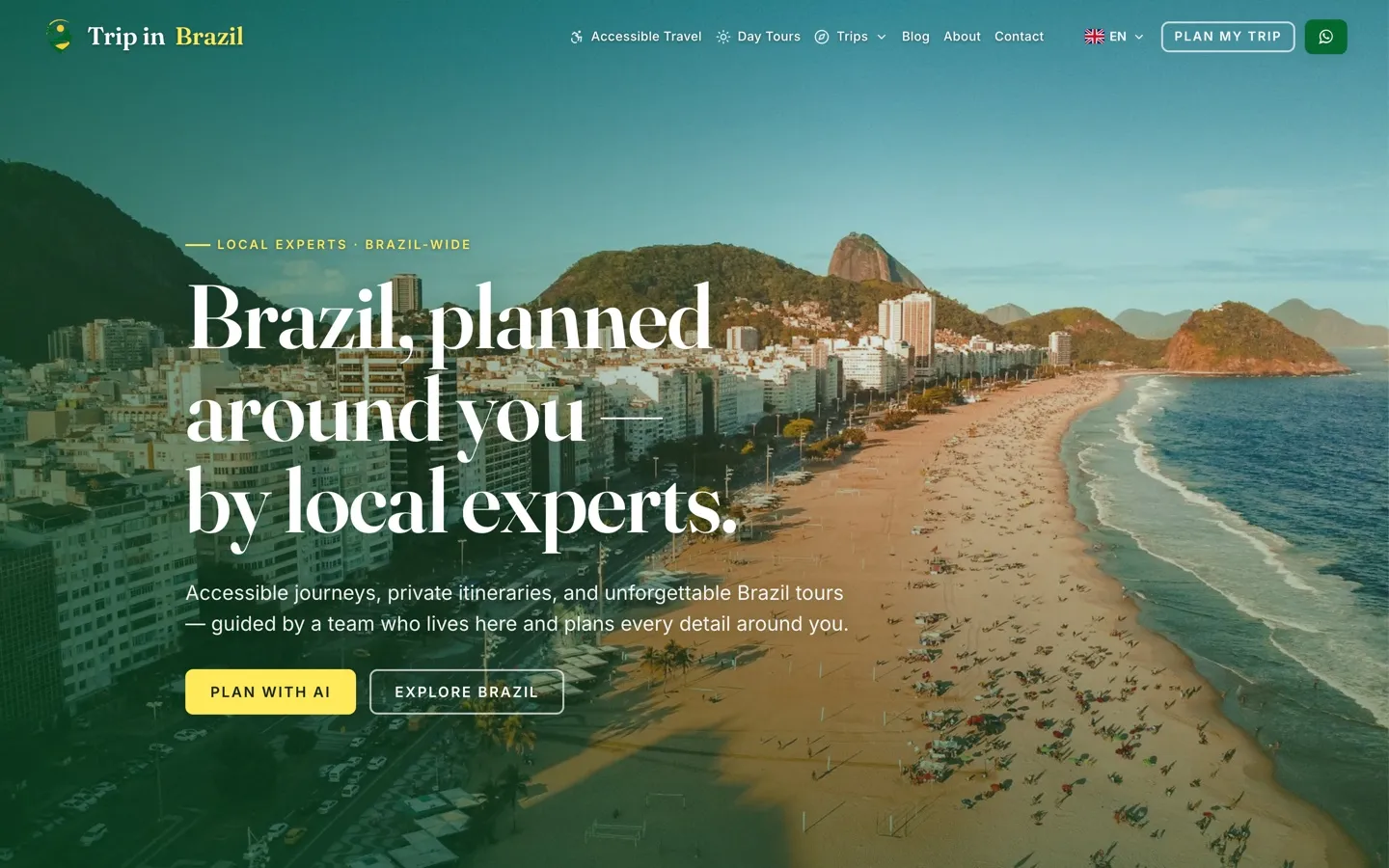 Trip in Brazil travel website